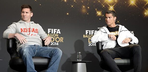 Messi y Cristiano en la gala del Balón de Oro de 2014. | Archivo