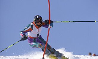 Blanca Fernández Ochoa realizando esquí alpino | Cordon Press
