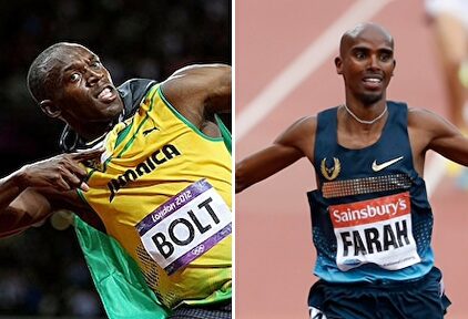 Usain Bolt y Mo Farah. | LD