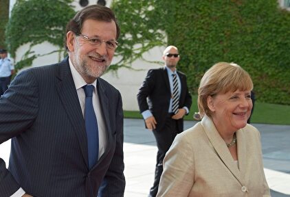 Mariano Rajoy y Ángela Merkel | Diego Crespo