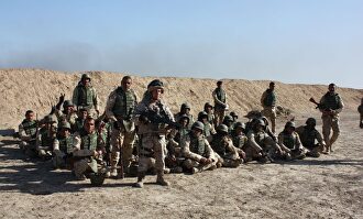 Militares españoles en la base de Besmayah (Irak). | EMAD