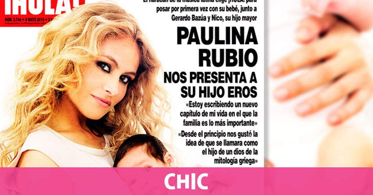 Paulina Rubio Presenta A Su Hijo Eros Chic