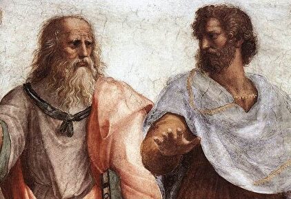 Platón y Aristóteles en el fresco 'La escuela de Atenas' | Archivo