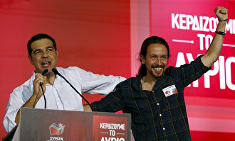 Alexis Tsipras y Pablo Iglesias, en una imagen de archivo | Cordon Press