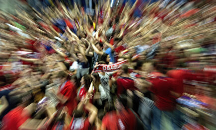 La afición de Osasuna tiene motivos para preocuparse. | EFE