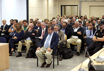 Banquillo del juicio por el caso Gürtel | EFE