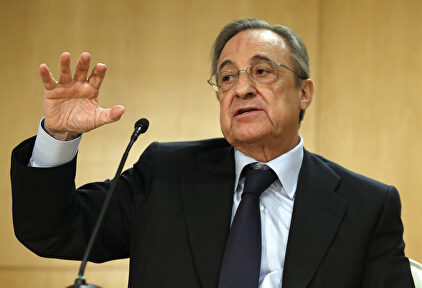 Florentino Pérez y el Real Madrid, contra la disputa del Villarreal-Atlético en Miami. | EFE