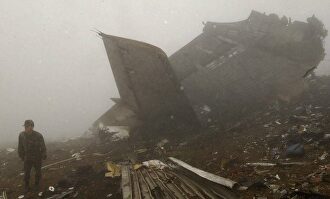 Restos del Yak-42 estrellado. | EFE