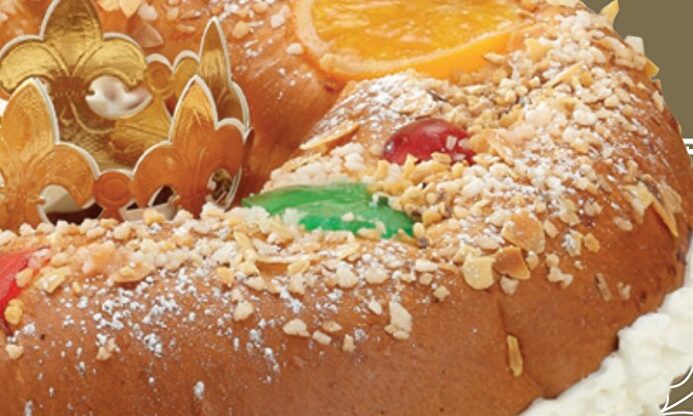 Roscón de Reyes relleno de nata