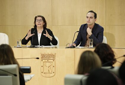 Inés Sabanés y José Manuel Calvo este miércoles | Ayuntamiento de Madrid