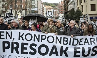 Imagen de archivo de una manifestación por los presos | EFE