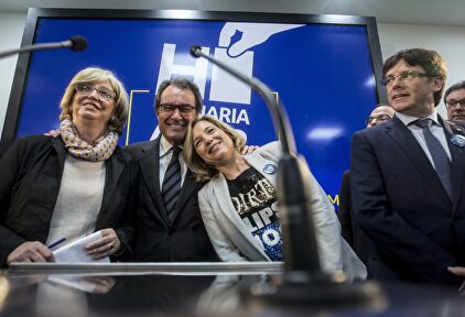 Rigau, Mas y Ortega tras conocerse el fallo | EFE