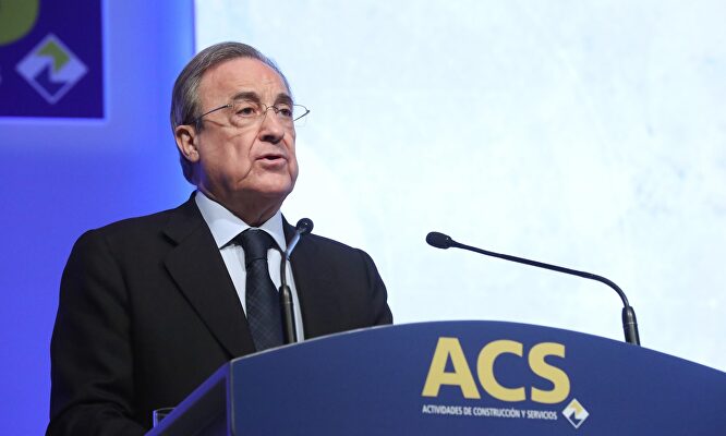 Florentino Pérez en la Junta de Accionistas | EFE