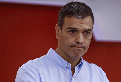 Pedro Sánchez en una rueda de prensa | EFE