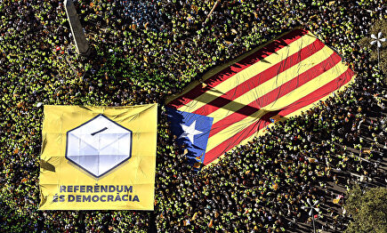 Manifestación del 11 de Septiembre de 2017. | EFE