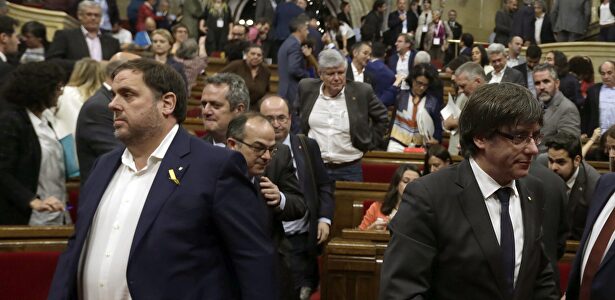 Oriol Junqueras y Carles Puigdemont en una imagen de archivo. | EFE