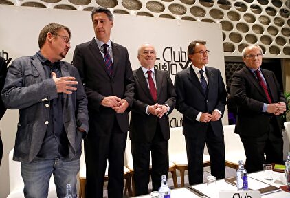 Los participantes en el debate del Club Siglo XXI, este martes en Madrid. | EFE