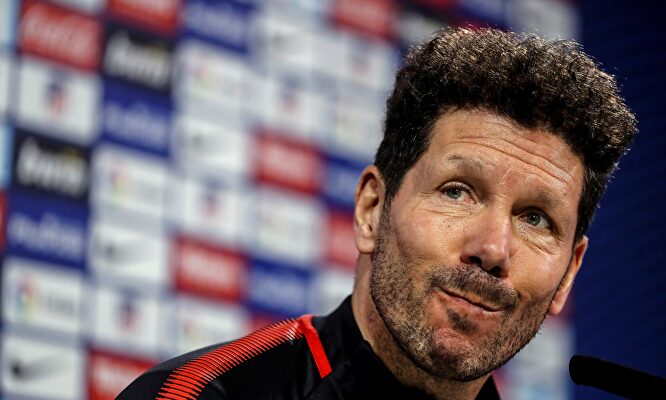 Simeone, técnico del Atlético de Madrid. | EFE