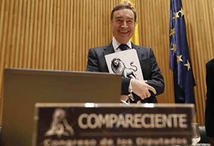 Pedro J. Ramírez, este martes en el Congreso. | EFE