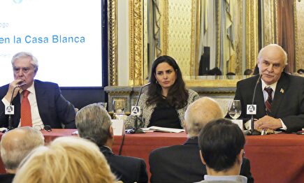 Javier Rupérez, en un acto de Floridablanca | Casa América/Floridablanca