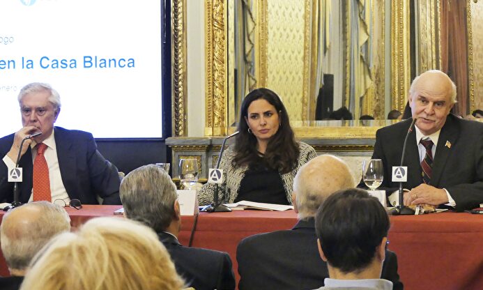 Javier Rupérez, en un acto de Floridablanca | Casa América/Floridablanca