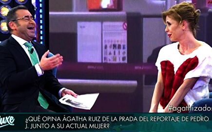 Jorge Javier con Ágatha en una visita al Deluxe | Telecinco