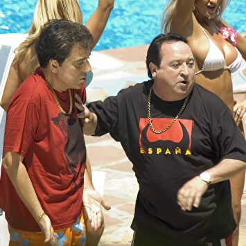 Esteso y Pajares, en un rodaje | Cordon Press