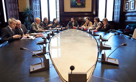 Mesa del Parlamento de Cataluña | EFE