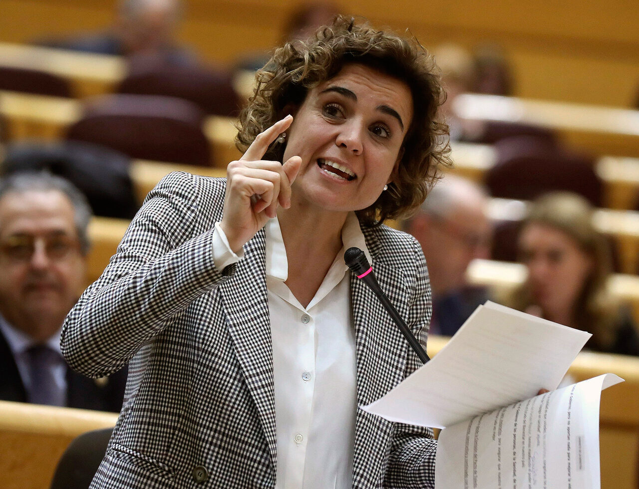 Dolors Montserrat en el Senado. | EFE