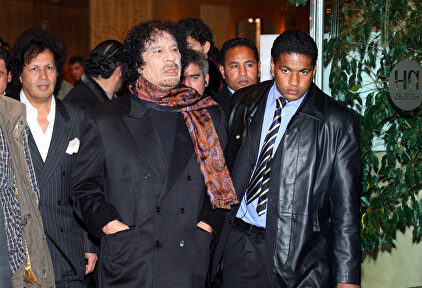 Gadafi en 2007 durante una visita a Málaga. | Cordon Press