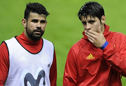 Morata y Diego Costa con España. | EFE