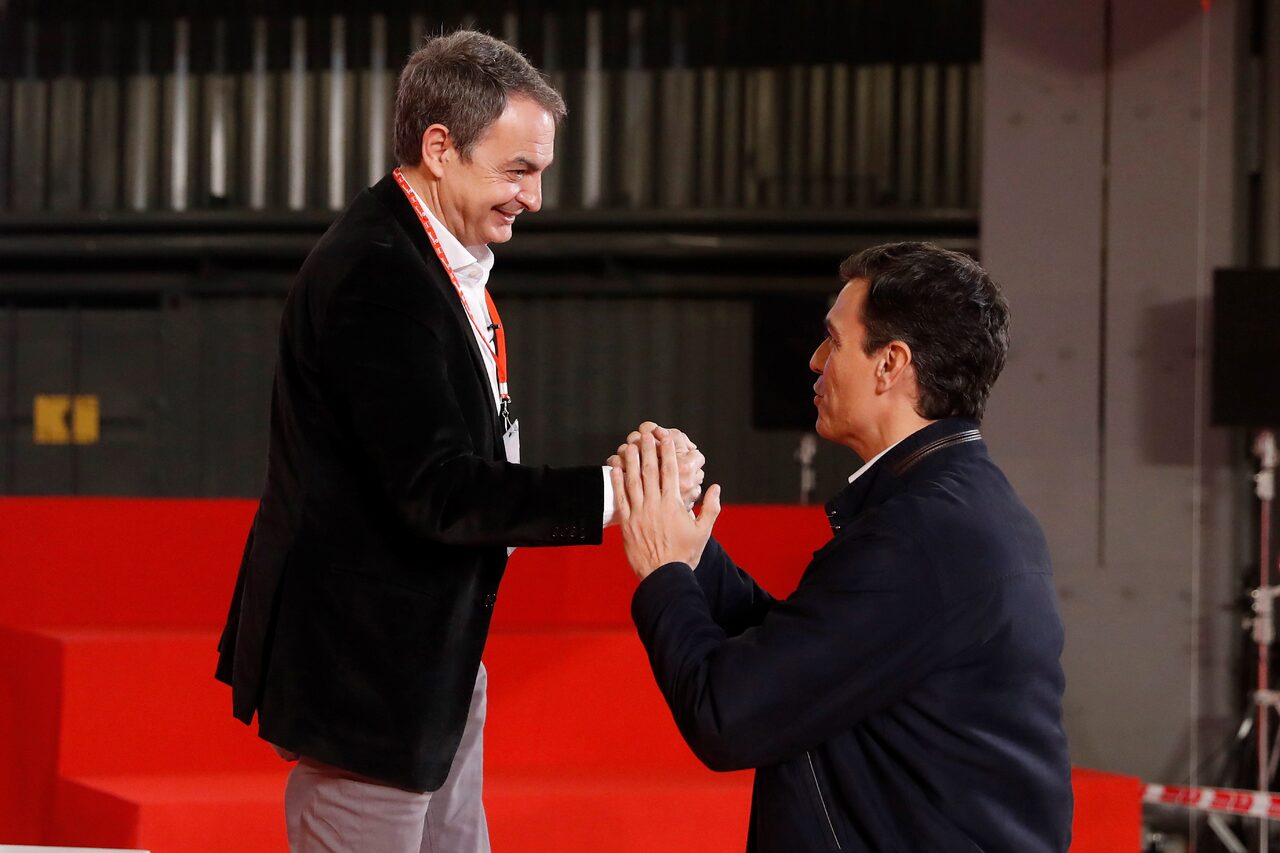 Pedro Sánchez y José Luis Rodríguez Zapatero. | Archivo