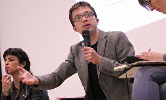 Errejón y Rodríguez en un acto público. | Twitter