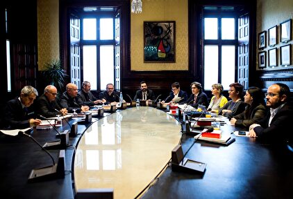 Reunión de la Mesa del Parlamento catalán | EFE