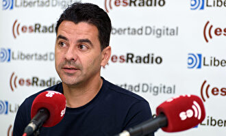 Míchel Sánchez, en una entrevista en esRadio. | Archivo