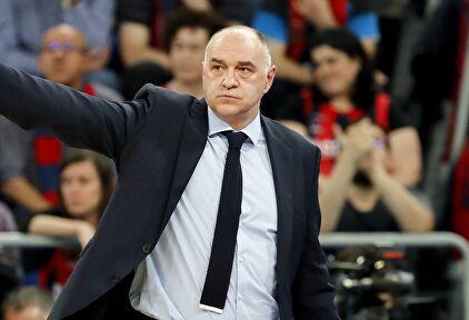 Pablo Laso durante un encuentro del Real Madrid. | EFE