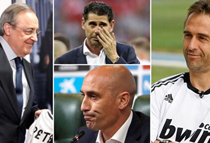 Florentino Pérez, Hierro, Rubiales y Lopetegui, señalados tras el Mundial de Rusia. | LD