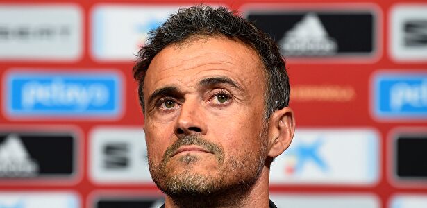 Luis Enrique, en rueda de prensa con la selección española. | EFE