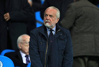 Aurelio De Laurentiis con cara de pocos amigos. | Cordon Press