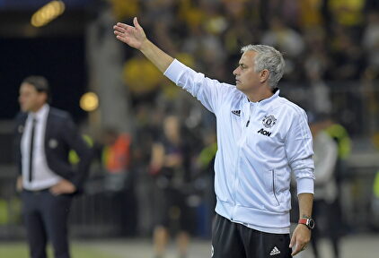 José Mourinho con el Manchester United | EFE