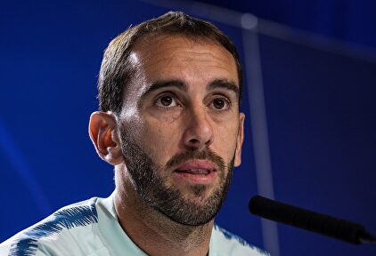 Godín en sala de prensa. | EFE