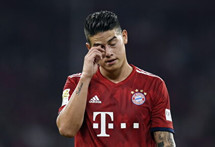 James durante un encuentro con el Bayern de Munich. | EFE