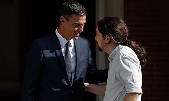 Pedro Sánchez recibe a Pablo Iglesias en Moncloa | Cordon Press