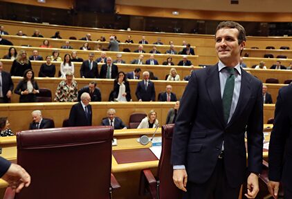 Casado reúne al Grupo Popular en el Senado. | EFE.