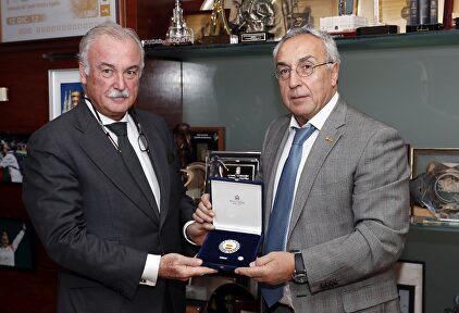 Verdegay con Alejandro Blanco, presidente del COE. | COE