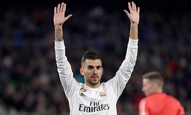 Ceballos, con el Real Madrid. | EFE