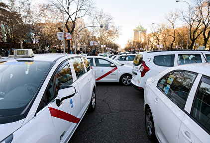 Taxistas en huelga en Madrid | David Alonso Rincón