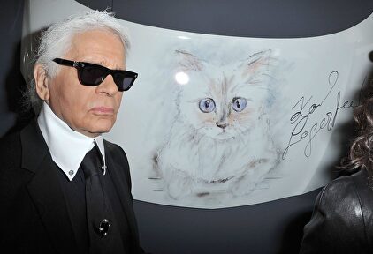 Lagerfeld y su gato Choupette | Cordon Press