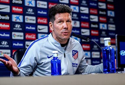 Simeone en sala de prensa. | EFE
