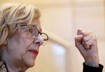 Primer plano de la exalcaldesa de Madrid Manuela Carmena | EFE